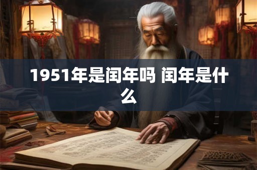 1951年是闰年吗 闰年是什么 1951年是闰年吗 闰年是什么