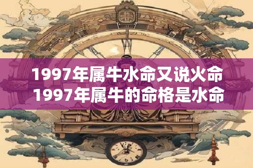 1997年属牛水命又说火命 1997年属牛的命格是水命还是火命