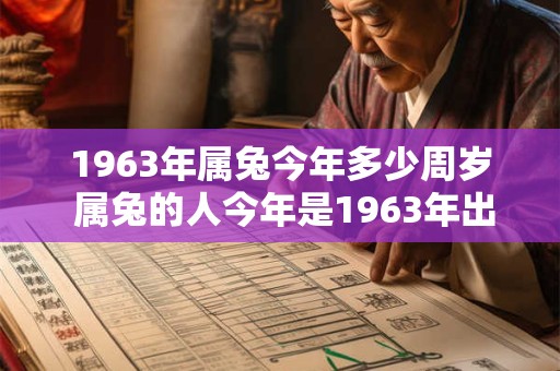 1963年属兔今年多少周岁 属兔的人今年是1963年出生的那么他她今年多少周岁