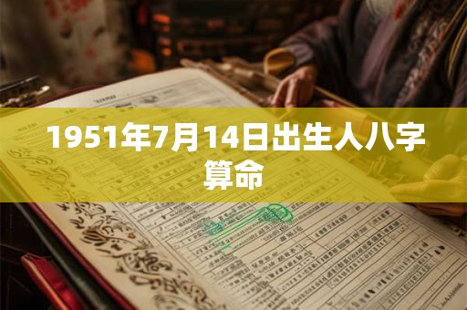 1951年7月14日出生人八字算命 1951年7月14日出生人八字算命