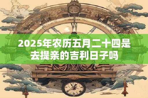 2025年农历五月二十四是去提亲的吉利日子吗