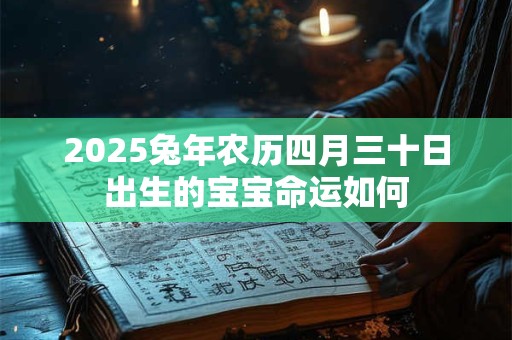 2026兔年农历四月三十日出生的宝宝命运如何 2026兔年农历四月三十日出生的宝宝命运如何