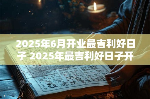2025年6月开业最吉利好日子 2025年最吉利好日子开业