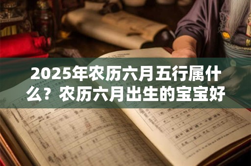 2025年农历六月五行属什么?农历六月出生的宝宝好不好 2025年农历六月五行属什么?农历六月出生的宝宝好不好