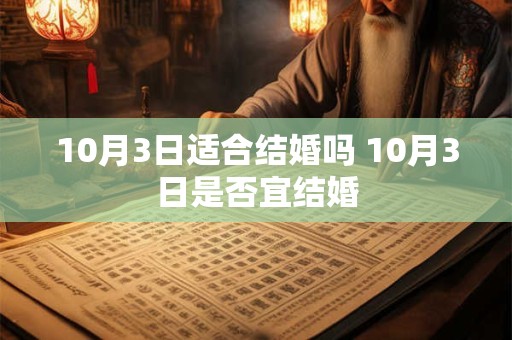 10月3日适合结婚吗 10月3日是否宜结婚