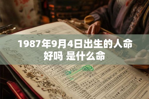 1987年9月4日出生的人命好吗 是什么命