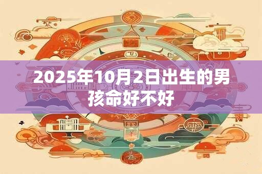 2025年10月2日出生的男孩命好不好