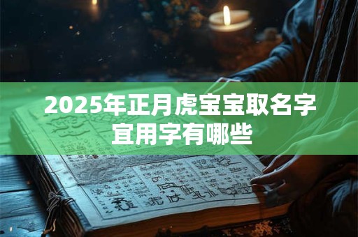 2025年正月虎宝宝取名字 宜用字有哪些 2025年正月虎宝宝取名字 宜用字有哪些