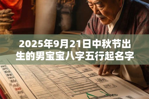 2025年9月21日中秋节出生的男宝宝八字五行起名字