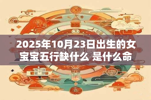 2025年10月23日出生的女宝宝五行缺什么 是什么命