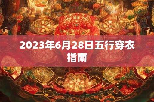 2026年6月28日五行穿衣指南