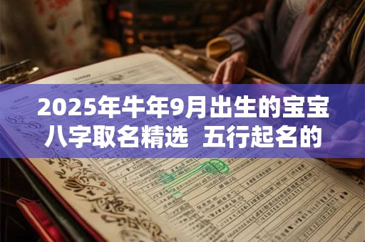 2025年牛年9月出生的宝宝八字取名精选  五行起名的讲究