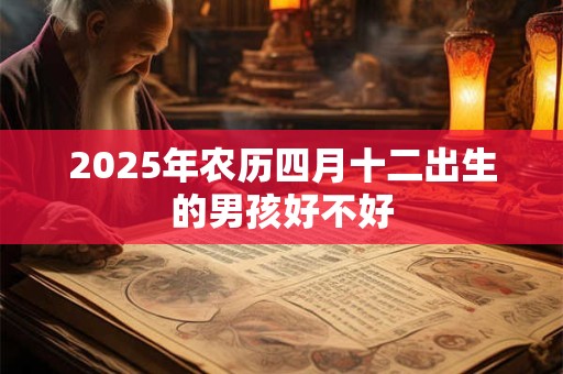 2025年农历四月十二出生的男孩好不好