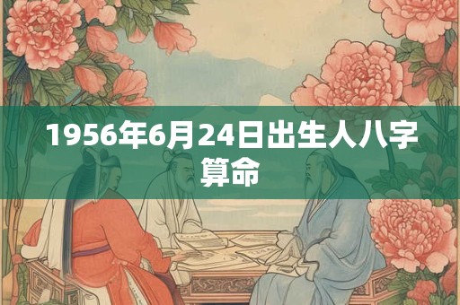 1956年6月24日出生人八字算命