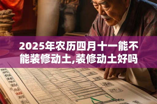 2025年农历四月十一能不能装修动土,装修动土好吗？