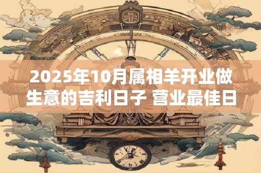 2025年10月属相羊开业做生意的吉利日子 营业最佳日期