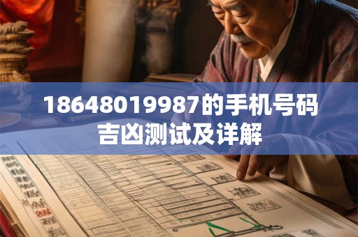 18648019987的手机号码吉凶测试及详解
