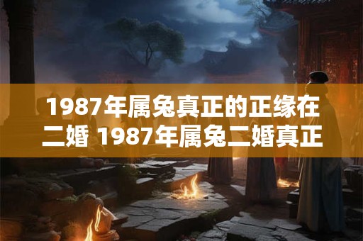 1987年属兔真正的正缘在二婚 1987年属兔二婚真正遇到正缘了吗