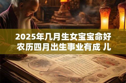 2025年几月生女宝宝命好 农历四月出生事业有成 儿女孝顺