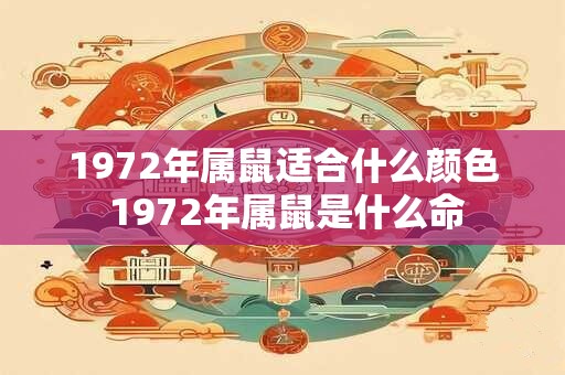 1972年属鼠适合什么颜色 1972年属鼠是什么命