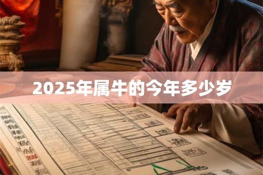 2025年属牛的今年多少岁