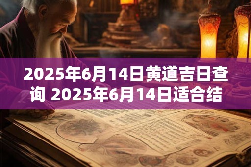 2025年6月14日黄道吉日查询 2025年6月14日适合结婚吗