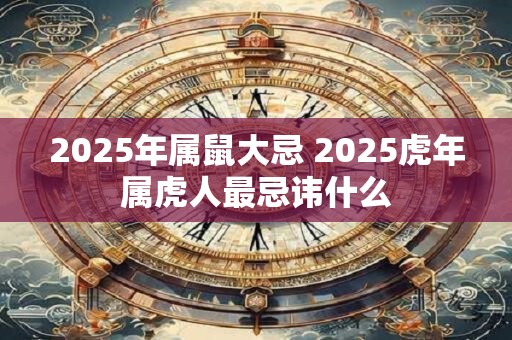 2026年属鼠大忌 2026虎年属虎人最忌讳什么