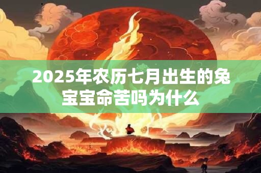 2025年农历七月出生的兔宝宝命苦吗为什么