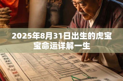 2025年8月31日出生的虎宝宝命运详解一生