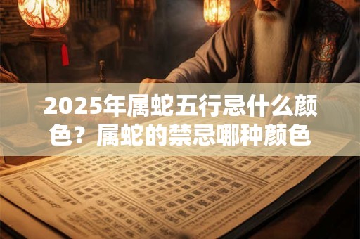 2025年属蛇五行忌什么颜色?属蛇的禁忌哪种颜色 2025年属蛇五行忌什么颜色?属蛇的禁忌哪种颜色