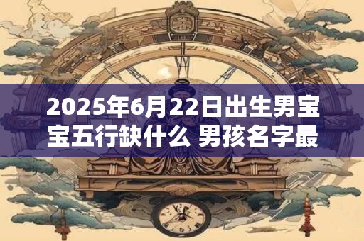 2025年6月22日出生男宝宝五行缺什么 男孩名字最新免费版