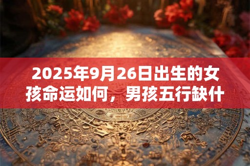 2025年9月26日出生的女孩命运如何，男孩五行缺什么