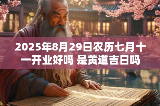 2025年8月29日农历七月十一开业好吗 是黄道吉日吗