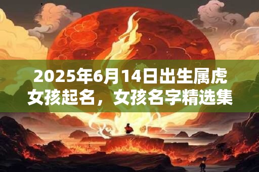 2025年6月14日出生属虎女孩起名，女孩名字精选集