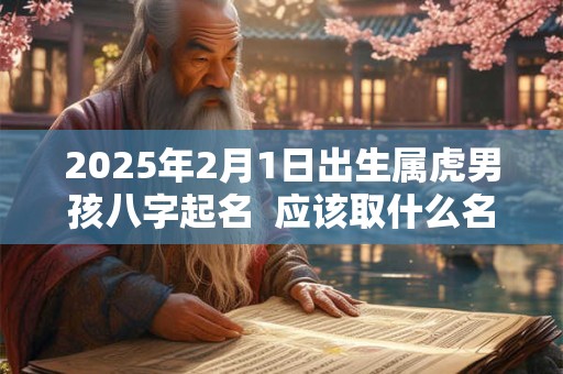2026年2月1日出生属虎男孩八字起名  应该取什么名字