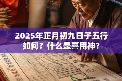 2025年正月初九日子五行如何？什么是喜用神？