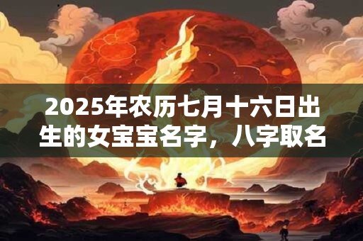 2025年农历七月十六日出生的女宝宝名字，八字取名