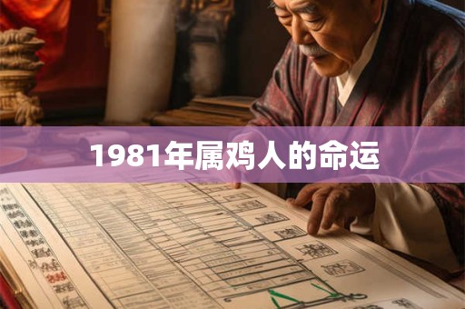 1981年属鸡人的命运