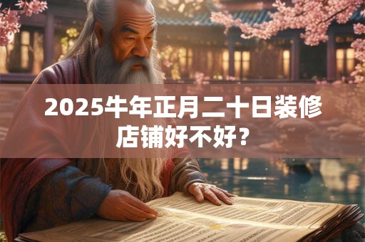 2025牛年正月二十日装修店铺好不好？