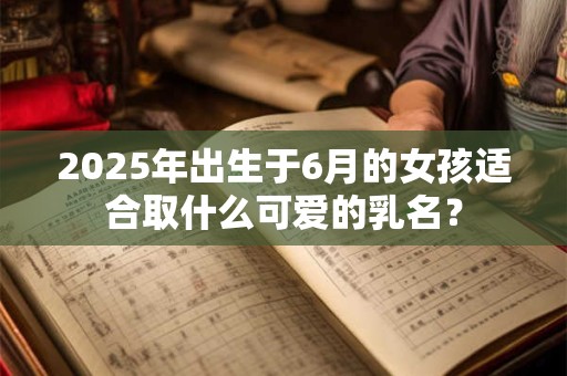 2025年出生于6月的女孩适合取什么可爱的乳名？