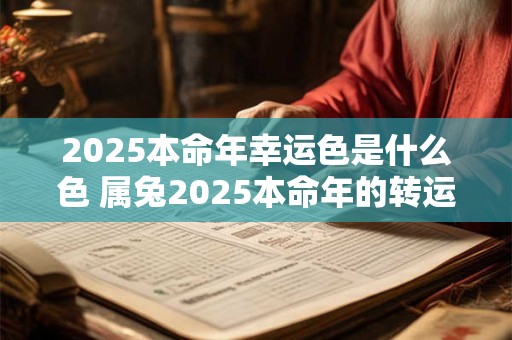2025本命年幸运色是什么色 属兔2025本命年的转运颜色
