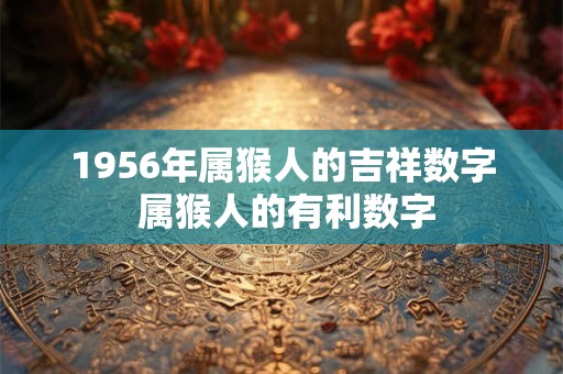 1956年属猴人的吉祥数字 属猴人的有利数字
