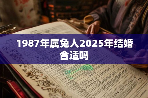 1987年属兔人2025年结婚合适吗
