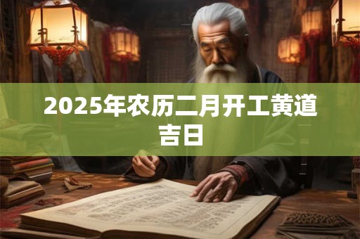 2025年农历二月开工黄道吉日