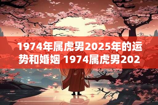 1974年属虎男2025年的运势和婚姻 1974属虎男2025运势及婚姻如何