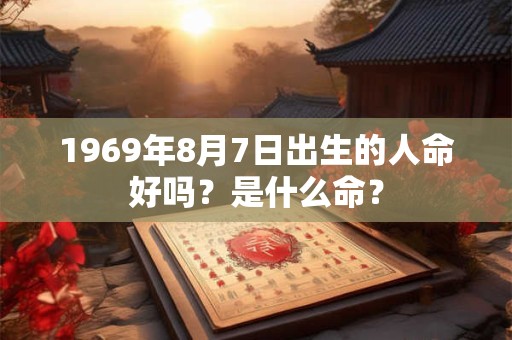 1969年8月7日出生的人命好吗?是什么命? 1969年8月7日出生的人命好吗?是什么命?
