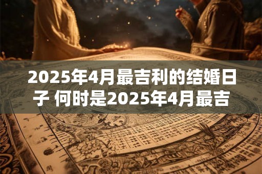 2025年4月最吉利的结婚日子 何时是2025年4月最吉利的婚礼日期
