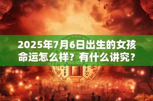 2025年7月6日出生的女孩命运怎么样？有什么讲究？