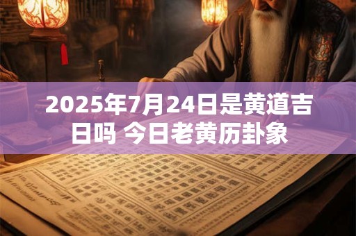 2025年7月24日是黄道吉日吗 今日老黄历卦象