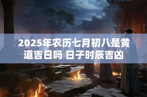 2025年农历七月初八是黄道吉日吗 日子时辰吉凶